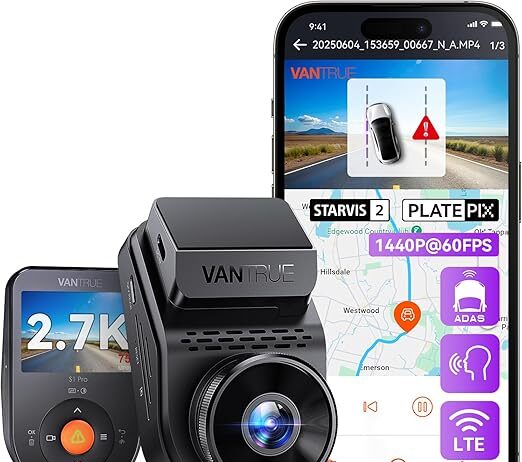 Vantrue S1 Pro 2.7K Dash Cam Review: Worth It? Night Vision, ADAS & 2.5K Performance Tested